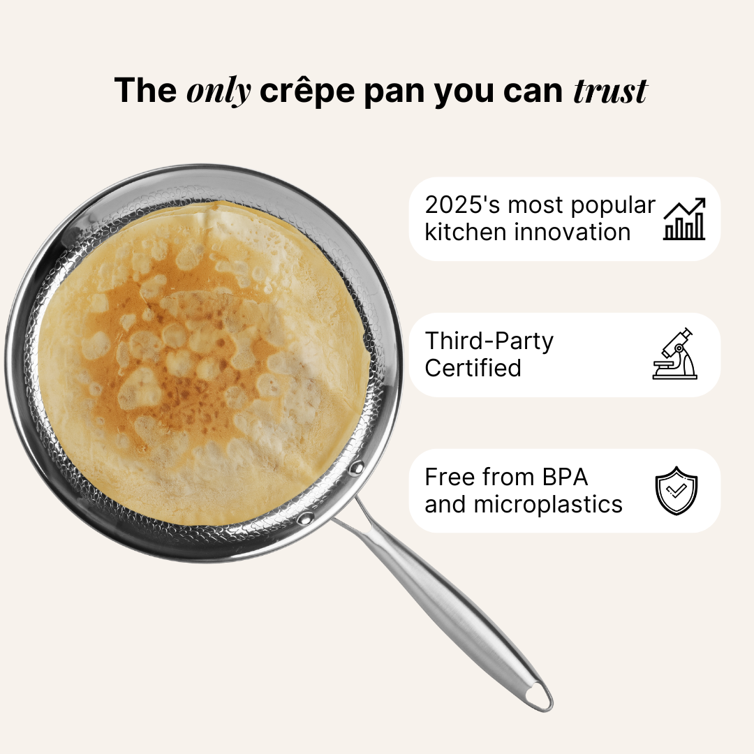 Crêpière en titane martelée pro